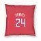 Red Los Angeles Clippers Norman Powell   Pillow Cover (18 X 18)