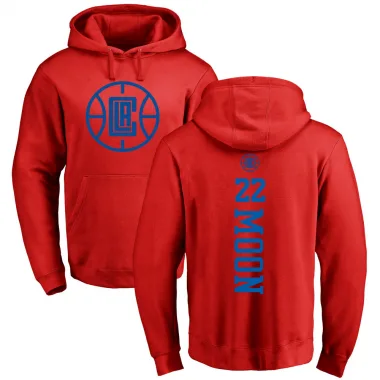 Red Men's Xavier Moon Los Angeles Clippers Branded One Color Backer Pullover Hoodie