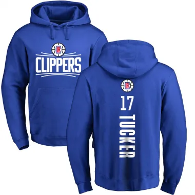 Royal Men's P.J. Tucker Los Angeles Clippers Branded Backer Pullover Hoodie