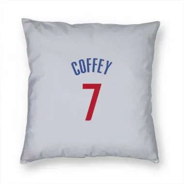 White Los Angeles Clippers Amir Coffey   Pillow Cover (18 X 18)