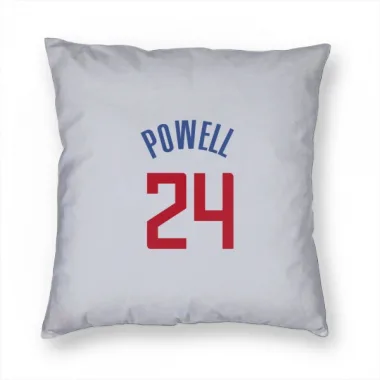 White Los Angeles Clippers Norman Powell   Pillow Cover (18 X 18)